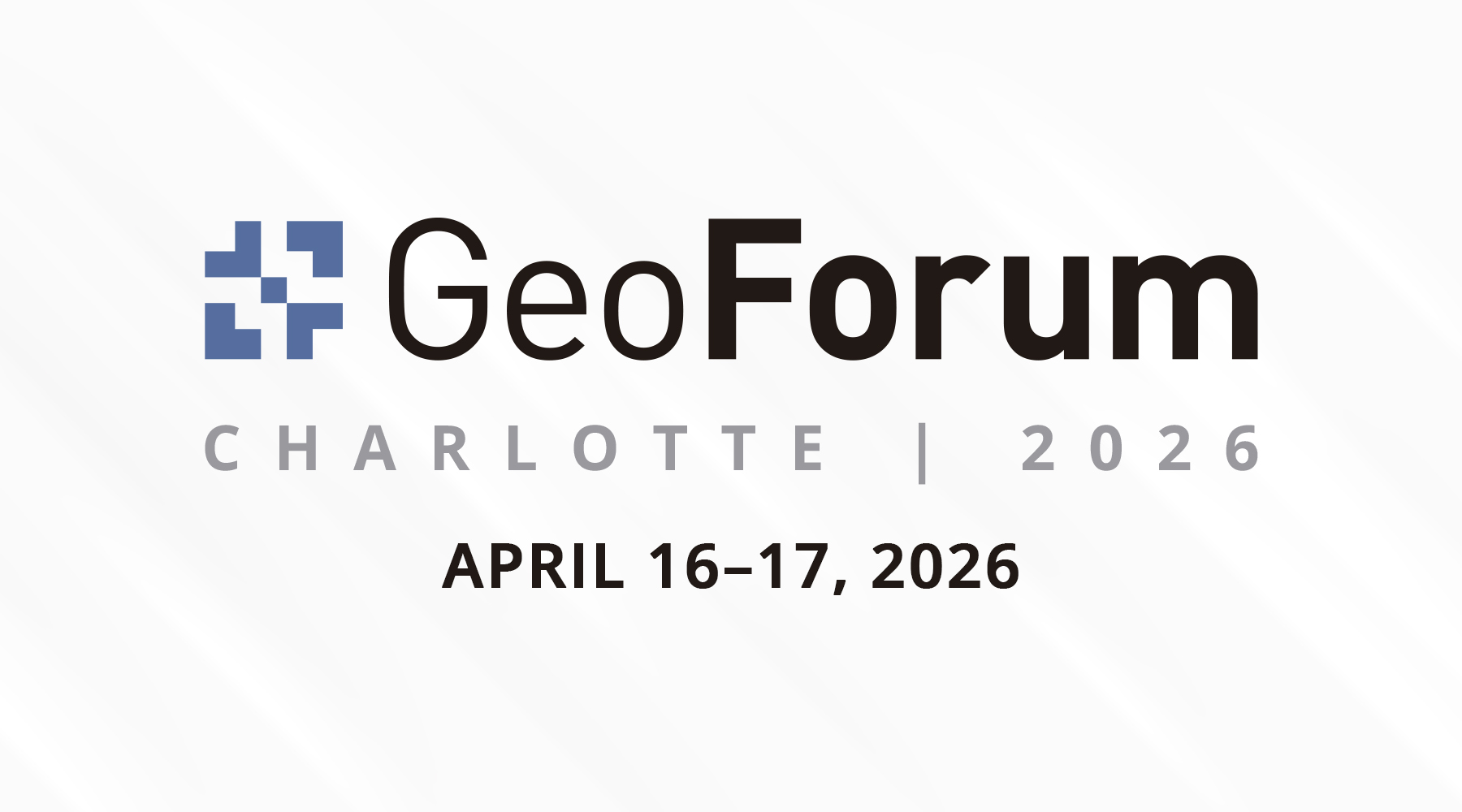 GeoForum 2026 – Charlotte, NC